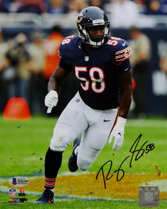 Roquan Smith Autographed Chicago Bears 8x10 Running *Sig Right PF Photo- Beckett
