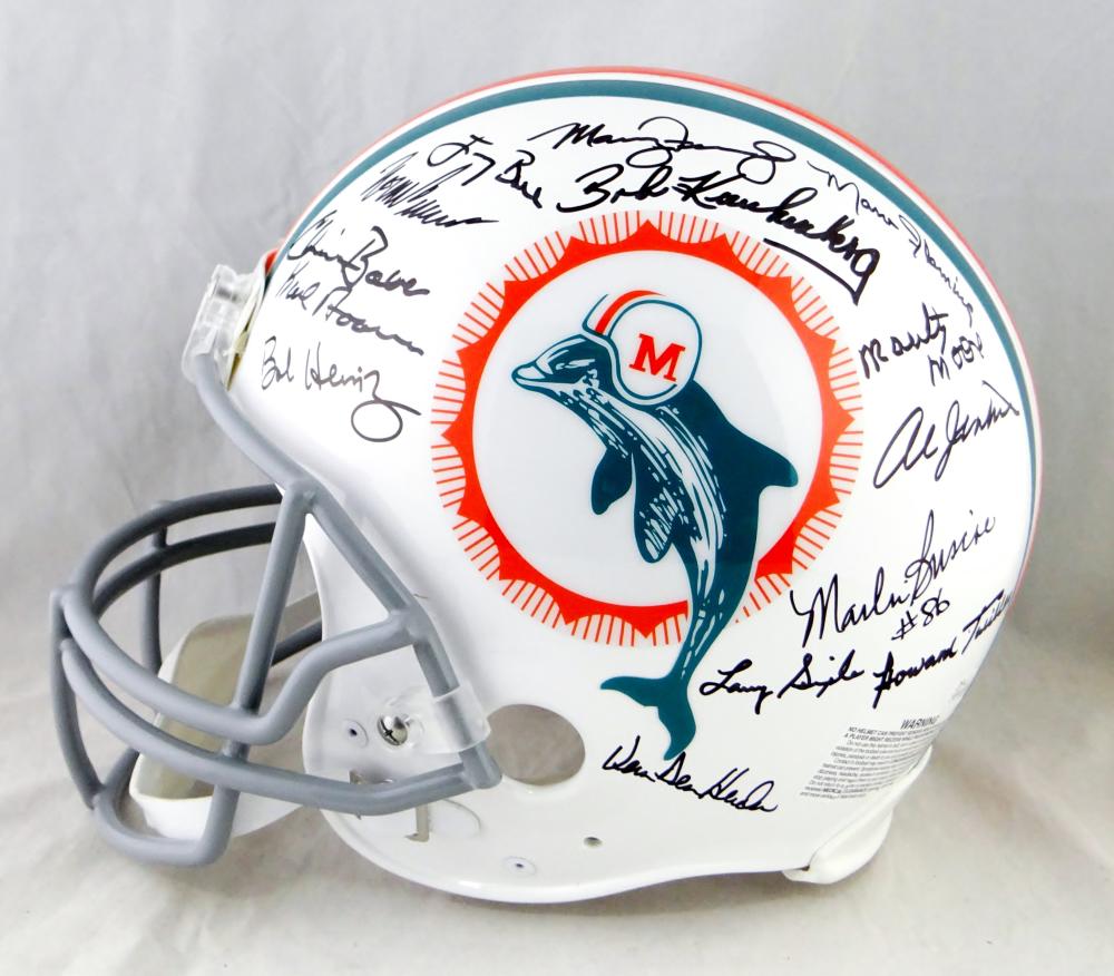 Don Shula Signed Miami Dolphins Helmet PSA - The Autograph Source