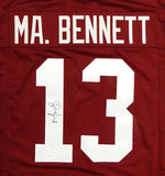 Martellus Bennett Autographed Maroon College Style Jersey- JSA W Authenticated