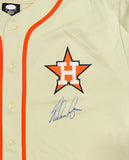 Nolan Ryan Autographed Houston Astros Cream Jersey- JSA Authentication