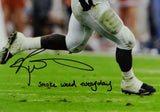 Ricky Williams Signed UT 16x20 Running Photo W/ Smoke Weed Everyday- JSA W Auth
