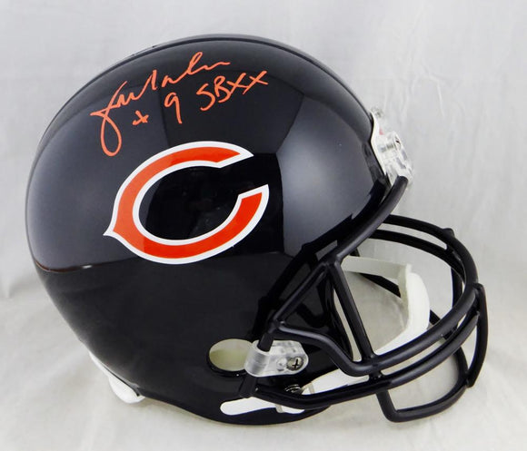 Jim McMahon Autographed F/S Chicago Bears Helmet W/ SB XX- Beckett Auth *Orange