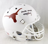 Ricky Williams Signed Texas Longhorns F/S Schutt Helmet w/Smoke Weed- JSA W Auth