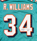 Ricky Williams Autographed Teal Pro Style Jersey- JSA W Authentication *Across 4