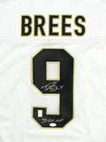 Drew Brees Autographed White Pro Style Jersey W/ SB MVP- JSA Witnessed Auth *9