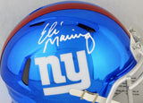 Eli Manning Autographed NY Giants Chrome Mini Helmet- Steiner Authenticated *White