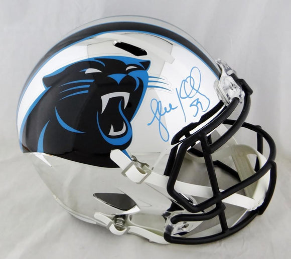 Luke Kuechly Autographed Carolina Panthers F/S Chrome Helmet - JSA W Auth