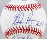Nolan Ryan Autographed Rawlings OML Baseball W/324 Wins/HOF 99/5,714K's - AIV Hologram