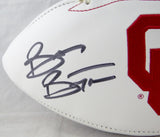Brian Bosworth Autographed OU Sooners Logo Football - JSA W Auth