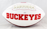 Nick Bosa Autographed Ohio State Buckeyes Logo Football- JSA W Auth