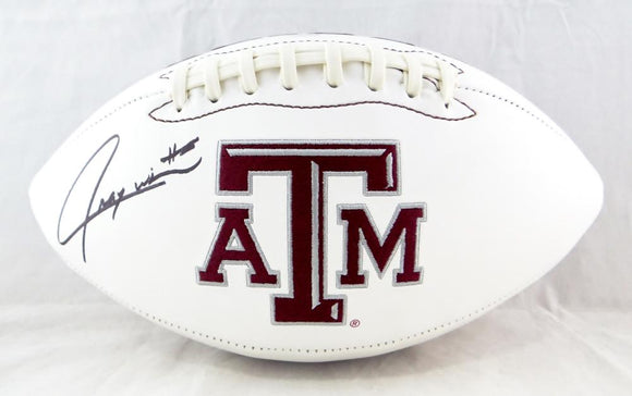 Trayveon Williams Autographed Texas A&M Aggies Logo Football- JSA Witnessed Auth