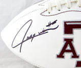 Trayveon Williams Autographed Texas A&M Aggies Logo Football- JSA Witnessed Auth