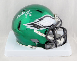 Randall Cunningham Autographed Philadelphia Eagles Chrome Mini Helmet- Beckett Auth *White