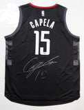 Clint Capela Autographed Houston Rockets Black Jersey- Tristar Authentication