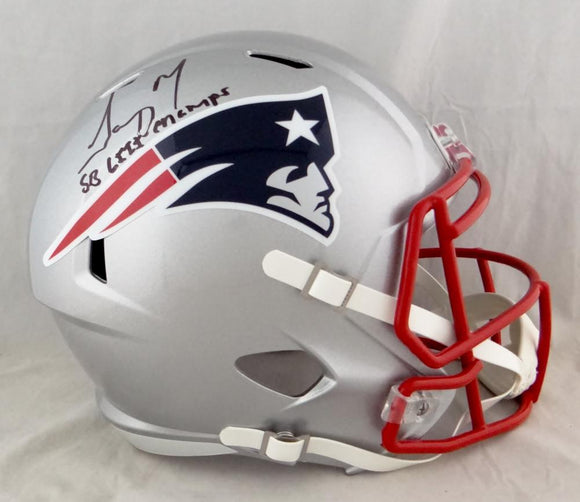 Sony Michel Autographed Patriots F/S Speed Helmet W/ SB Champs- Beckett Auth