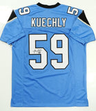 Luke Kuechly Signed / Autographed Light Blue Jersey- JSA W Authenticated