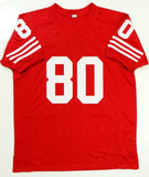 Jerry Rice Autographed Red Pro Style Jersey- Beckett W Authenticated  Image 3