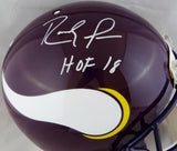 Randy Moss Signed Vikings F/S Authentic 83-01 TB Helmet W/ HOF- JSA W Auth *White