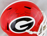 Roquan Smith Autographed Georgia Bulldogs F/S Speed Riddell Helmet-Beckett Auth *Black