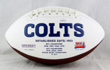Eric Ebron Autographed Indianapolis Colts Logo Football- JSA Witness Authentication