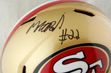 Matt Breida Autographed San Francisco 49ers Full Size Speed Helmet- Beckett Auth *Black