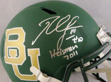 Robert Griffin III Autographed Baylor Bears F/S Riddell Speed Helmet W/ Heisman- JSA W Auth