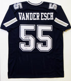 Leighton Vander Esch Autographed Blue Pro Style Jersey *L5- Beckett Authenticated *Black