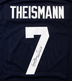Joe Theismann Autographed Navy Blue College Style Jersey W/ CHOF- JSA W Authenticated