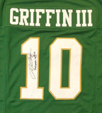 Robert Griffin III Autographed Green College Style Jersey w/ Heisman 2011 - JSA W Auth *Black