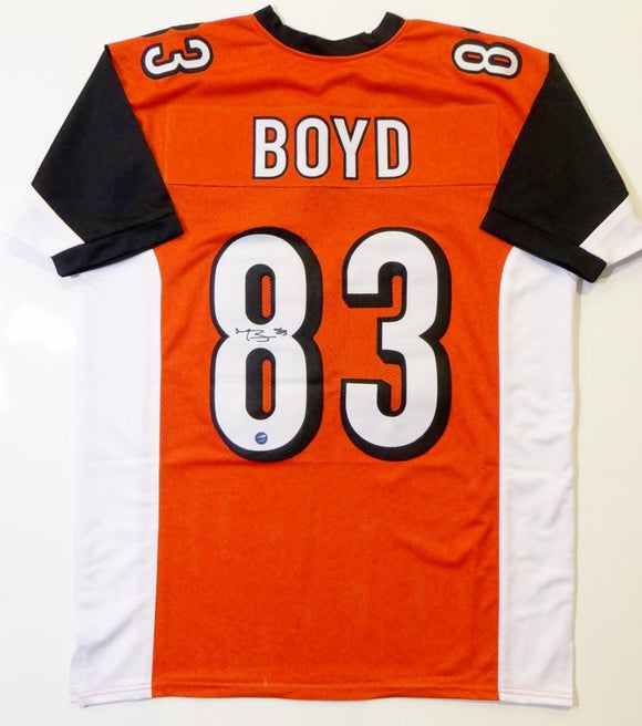 Tyler Boyd Autographed Orange Pro Style Jersey- Prova Authenticated