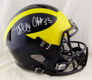 Taco Charlton Autographed Michigan Wolverines F/S Speed Helmet - JSA-W Auth *White