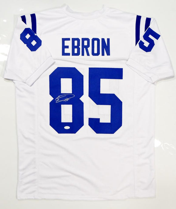 Eric Ebron Autographed White Pro Style Jersey - JSA W Auth
