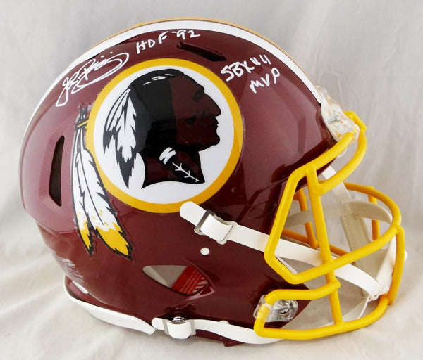 John Riggins Autographed Washington F/S Flat White Speed Authentic