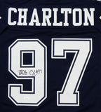 Taco Charlton Autographed Blue Pro Style Jersey- JSA W Auth *Black
