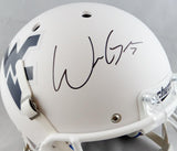 Will Grier Autographed West Virginia Full Size White Schutt Helmet - JSA W Auth *Black