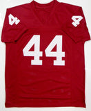 Brian Bosworth Autographed Maroon College Style Jersey- JSA Witnessed Auth *R4