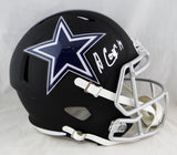 Amari Cooper Autographed F/S Dallas Cowboys Flat Black Helmet- Beckett W Auth *Silver