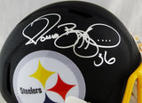 Jerome Bettis Signed Pittsburgh Steelers F/S Flat Black Helmet- Beckett Auth *Silver