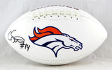 Courtland Sutton Autographed Denver Broncos Logo Football- JSA W Auth *Black