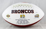 Courtland Sutton Autographed Denver Broncos Logo Football- JSA W Auth *Black