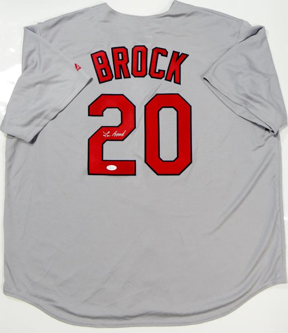 Lou Brock Signed Jersey JSA Autographed St. Louis Cardinals