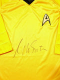 William Shatner Signed Star Trek Captain Kirk Long Sleeve Yellow Shirt- JSA W Auth