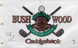 Chevy Chase Autographed Bushwood Country Club Flag (Caddyshack) - Beckett Auth