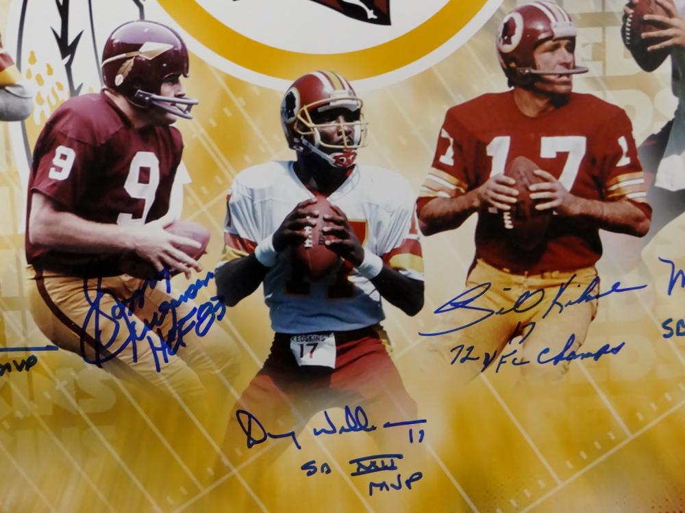 Joe Theismann, Doug Williams & Mark Rypien Signed Redskins Super