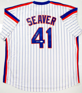 Tom Seaver Autographed New York Mets P/S Majestic Jersey w/ HOF 92- JSA W Auth