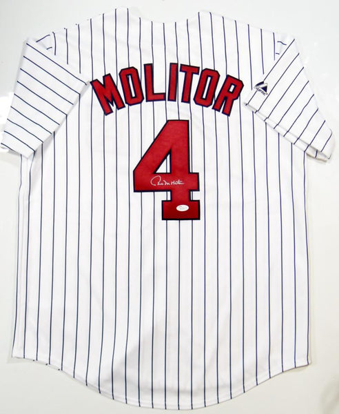 Paul Molitor Autographed P/S Majestic Minnesota Twins Jersey- JSA W Au –  The Jersey Source