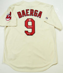 Carlos Baerga Autographed Cream Majestic Cleveland Indians Jersey w/ 3 –  The Jersey Source