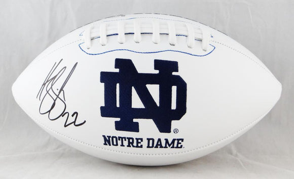 Harrison Smith Autographed Notre Dame Logo Football - Beckett Auth *Black
