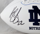 Harrison Smith Autographed Notre Dame Logo Football - Beckett Auth *Black