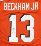 Odell Beckham Jr Autographed Orange Pro Style Jersey- JSA Authenticated *1
